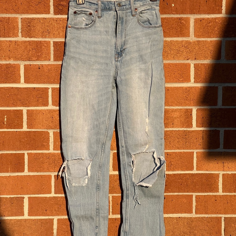 Abercrombie & Fitch Light Blue High Rise Jeans